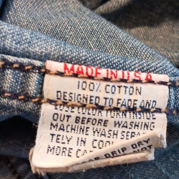 Vintage Calvin Klein Denim Dress. Coastal Cowgirl, Western - Picture 8 of 12